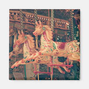 Vintage-Jahrmarkt-Karussellpferde-Magnet Magnet