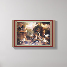 Vintage Jakob Bogdani Vögel in einer Landschaft Leinwanddruck