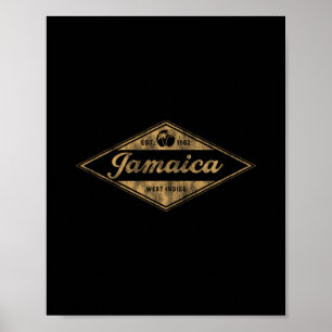 Vintage Jamaica Est 1962 Herren Outfit Jamaica Ret Poster