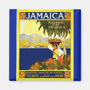 Vintage Jamaika Das Juwel der Tropen Magnet