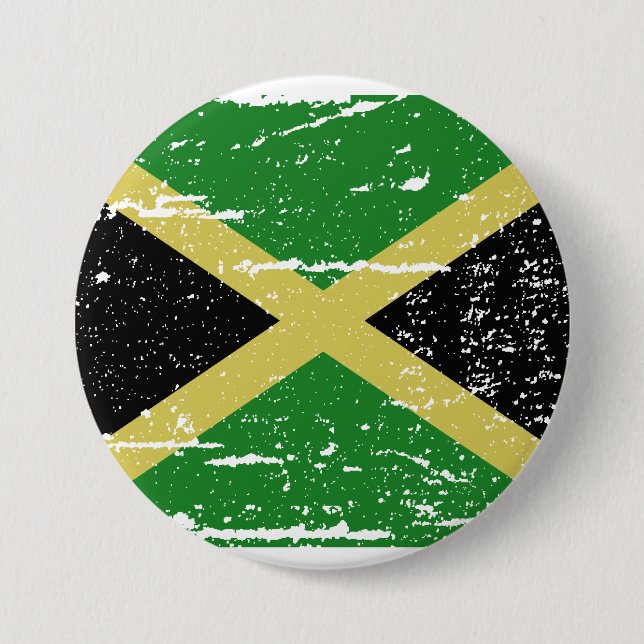 Vintage Jamaika-Flagge Button (Vorderseite)