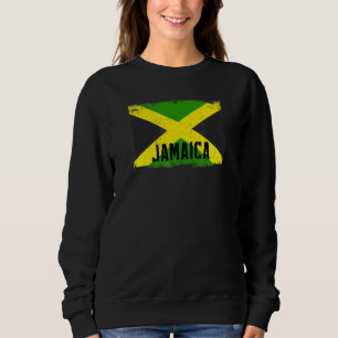 Vintage Jamaika-Flagge Erbe Wurzeln Jamaikanischer Sweatshirt