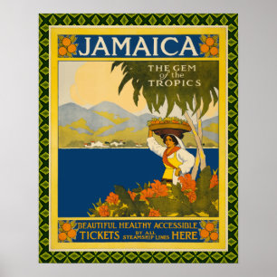 Vintage Jamaika-Reiseposter Poster
