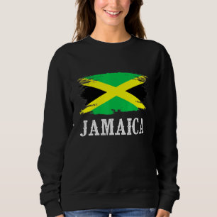 Vintage jamaikanische Flagge I Liebe Jamaika Sweatshirt