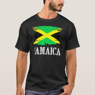 Vintage jamaikanische Flagge I Liebe Jamaika T-Shirt