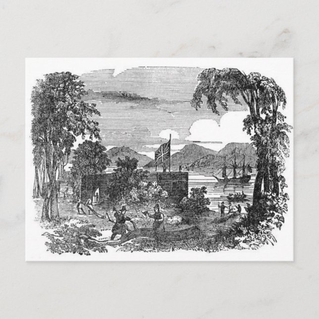 Vintage Jamestown Colony postcard Postkarte (Vorderseite)