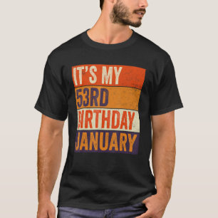 Vintage Januar 1970 53 Jahre alt Es ist mein 53. G T-Shirt