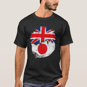 Vintage Japan britische Flagge Roots Japan abgenut T-Shirt