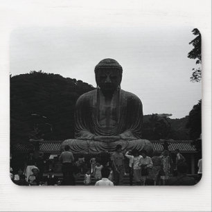 Vintage Japan Kamakura Großer Buddha Touristen Mousepad
