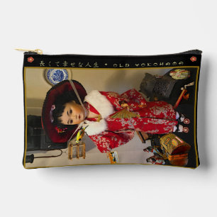 Vintage-Japan kleine Reisekosmetiktasche Zubehörtasche