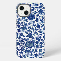 Vintage-Japan-Kunst Blau-Weiß-Design