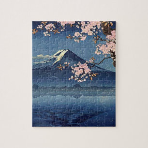 Vintage Japan Lake Kawaguchi 1936 Tsuchiya Koitsu Puzzle