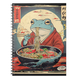 Vintage-Japan-Ramen-Frosch-Notizbuch für Anime-Fan Notizblock