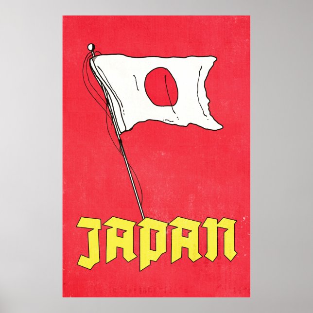 Vintage Japan Reiseplakat Poster (Vorne)