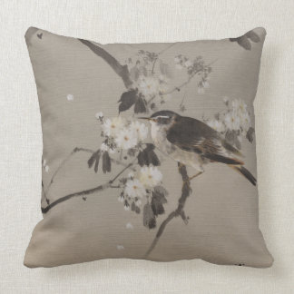 Vintage Japaner Ukiyo-e Malerei eines Vogels Kissen