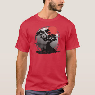 Vintage Japanisch Bonsai Tree Sakura Grafische Kun T-Shirt