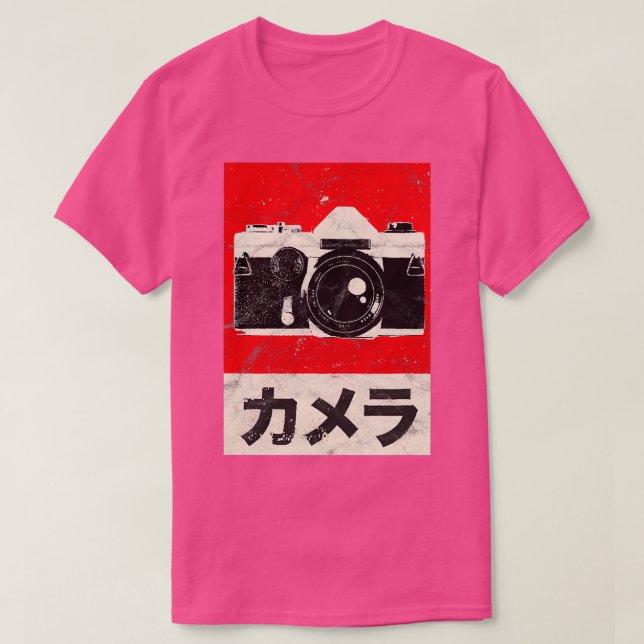 Vintage japanische Analogkamera T-Shirt (Design vorne)