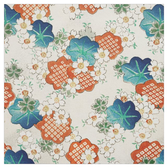 Vintage japanische Blume Stoff (Muster)