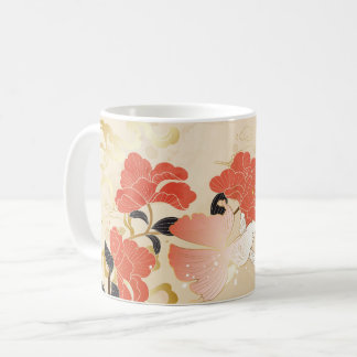 Vintage japanische Blumenkunst Kaffeetasse