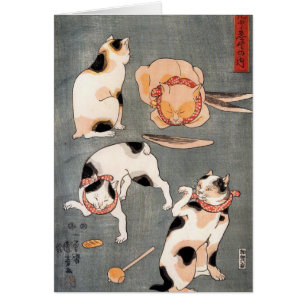 Vintage japanische Chat-Kunst
