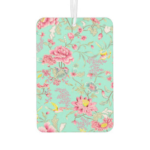 Vintage-japanische Chinoiserie-Blumenmuster in Min Autolufterfrischer