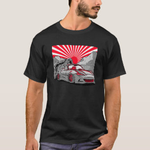 Vintage japanische Drift Car Streetwear Retro Drif T-Shirt