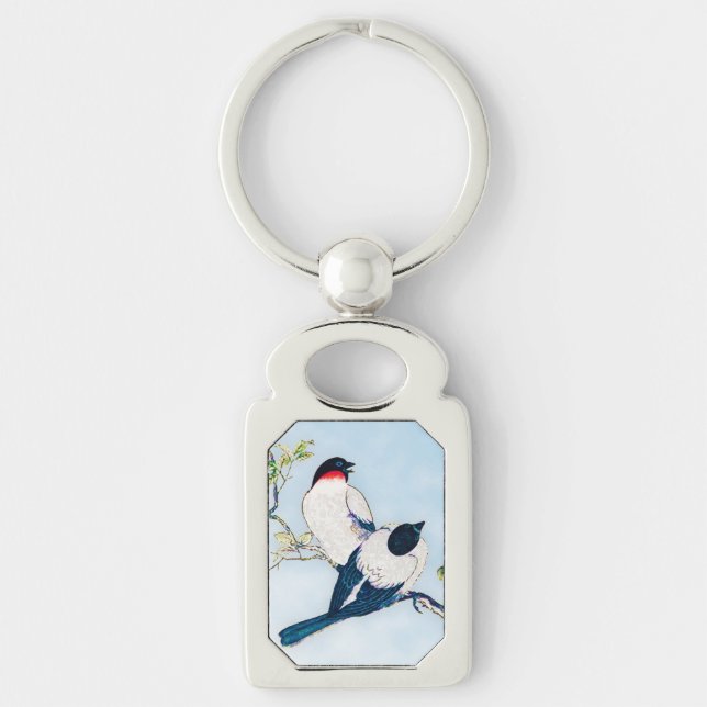 Vintage japanische Farbskizze Schlüsselanhänger (Vorderseite)