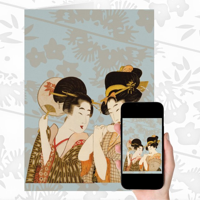 Vintage japanische Geisha Girls in Kimonos (Von Creator hochgeladen)