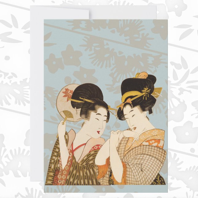 Vintage japanische Geisha Girls in Kimonos (Von Creator hochgeladen)