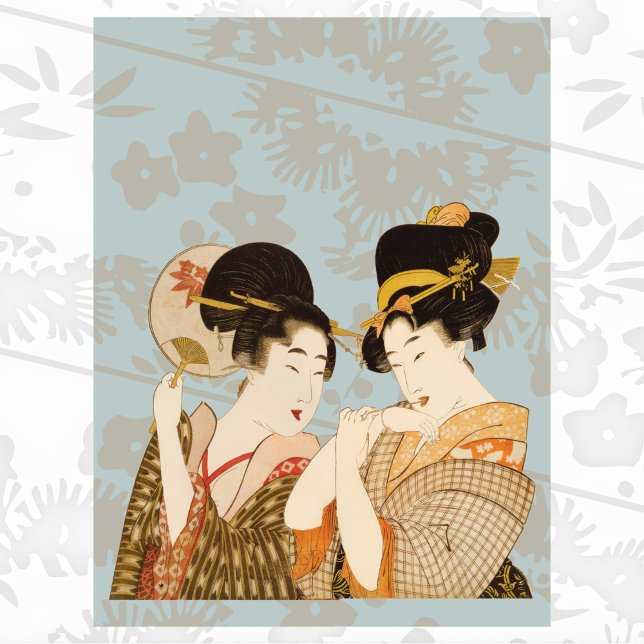 Vintage japanische Geisha Girls in Kimonos Poster (Von Creator hochgeladen)