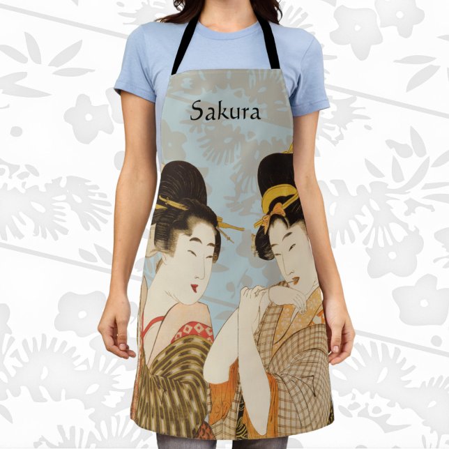 Vintage japanische Geisha Girls in Kimonos Schürze (Von Creator hochgeladen)