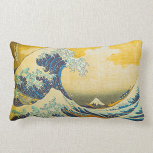 Vintage japanische große Wellen-Kunst Lendenkissen