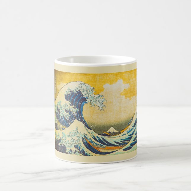 Vintage japanische große Wellen-Kunst Tasse (Mittel)
