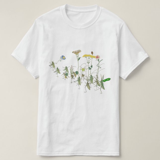 Vintage japanische Insekten-Kunst T-Shirt (Design vorne)