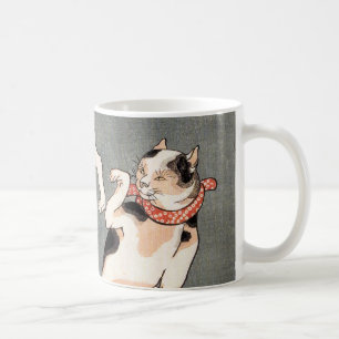Vintage japanische Katzenkunst Tasse