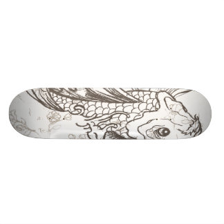 Vintage japanische Koi-Kunst Skateboard