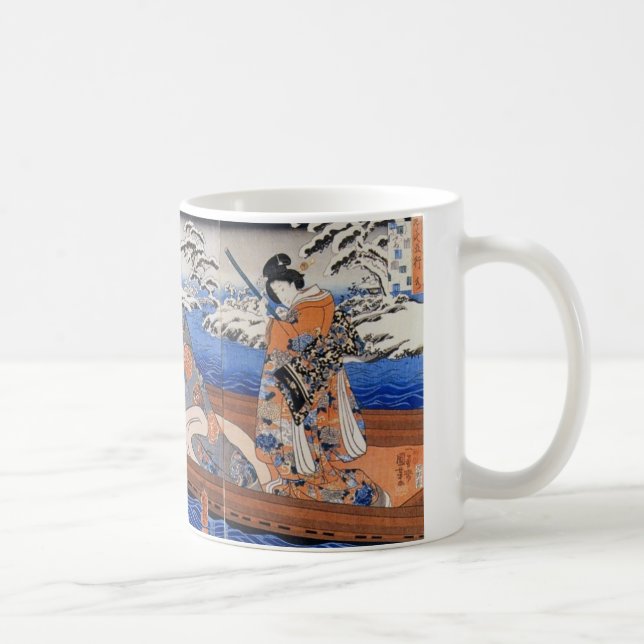 Vintage japanische Kunst 1800's Kaffeetasse (Rechts)