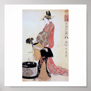 Vintage japanische Kunst 1800's Poster