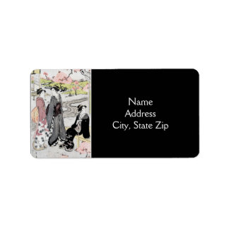 Vintage japanische Kunst #1 Adressaufkleber