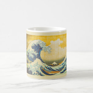 Vintage-Japanische-Kunst der Großen Welle Tasse