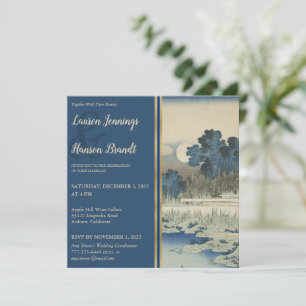 Vintage japanische Kunst Hochzeitseinladung Einladung