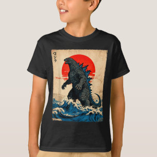 Vintage Japanische Kunst Kaiju Monster T-Shirt