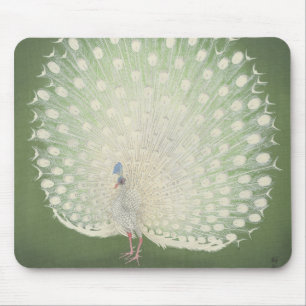 Vintage japanische Kunst Pfau Mousepad