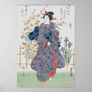 Vintage japanische Kunst Poster