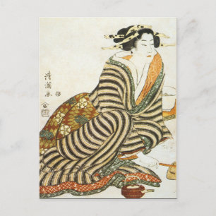 Vintage japanische Kunst Postkarte