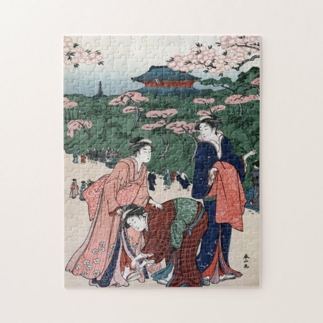 Vintage japanische Kunst Puzzle (Vertikal)