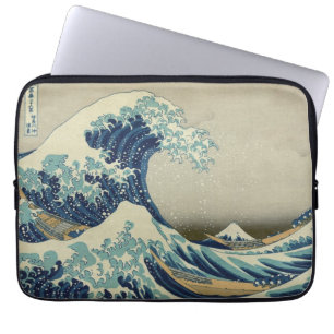 Vintage japanische Kunst, The Great Wave von Hokus Laptopschutzhülle