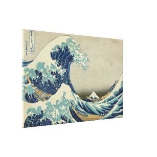 Vintage japanische Kunst, The Great Wave von Hokus Leinwanddruck