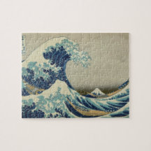 Vintage japanische Kunst, The Great Wave von Hokus