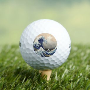 Vintage japanische Kunstlandschaft Golfball